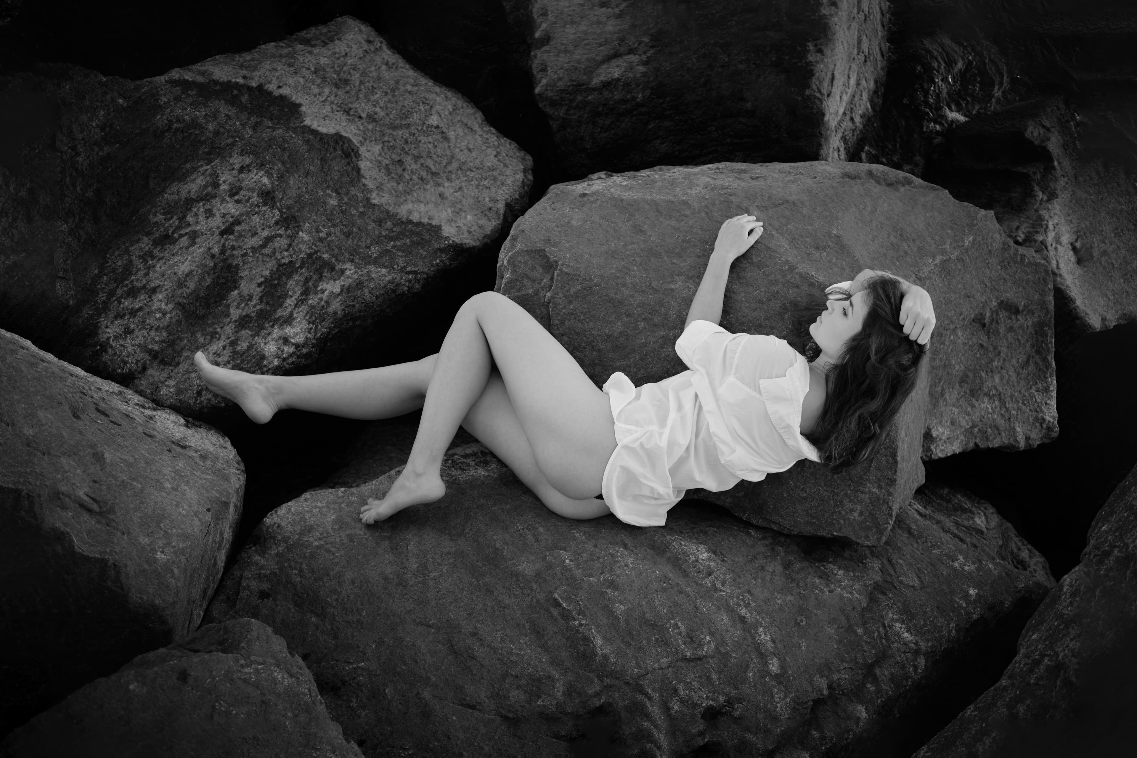 Dmytro Kyrychenko editorial photograph among rocks